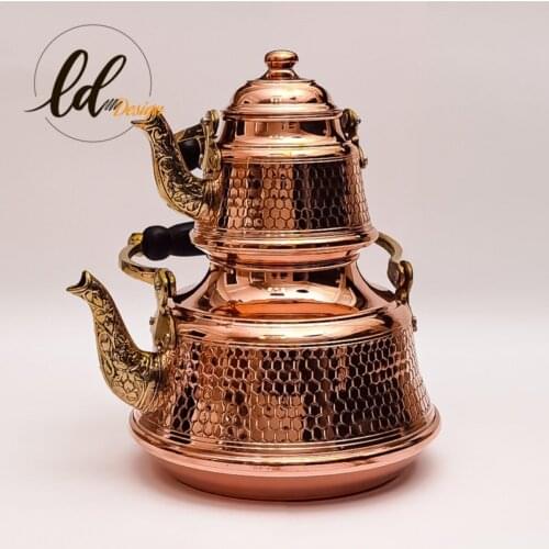 Handmade Copper Teapot Traditional Authentic Regional Orginal High Quality Kitchen Tea Coffee