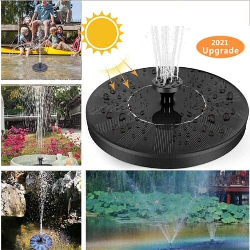 Mini Solar Water Fountain Pool Pond Waterfall Fountain Garden Decoration Outdoor Bird Bath Solar Powered Fountain Floating Water