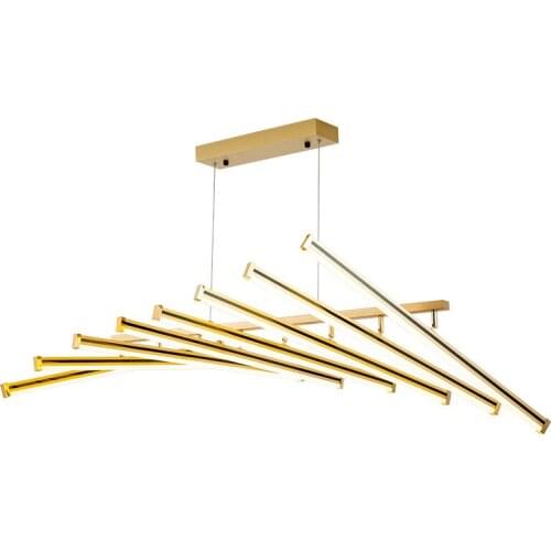 Minimalist Living Room Chandelier Post Modern Minimalist Atmosphere Home Original Personality Line Light Restaurant Chandelier