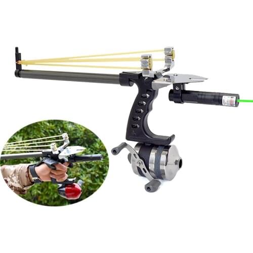 Powerful Fishing Slingshot Arrow Laser Slingshot Telescopic Rod +Metal Hunting Catapult Outdoor Shooting Fish Set Fishing Toys
