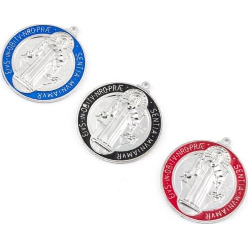 Cross Pendant Jesus Portrait Pendant Catholic Gift Made in Zinc Alloy 2020 New Style Order To Send Exquisite Gift MENG MING