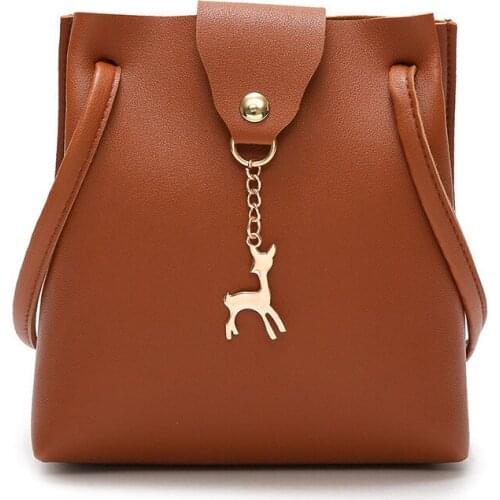 2020 Hot Women Shoulder Bag Flap Tote Purse Elk Pendant Handbag Mini Messenger Satchel Bag Cross Body Bag