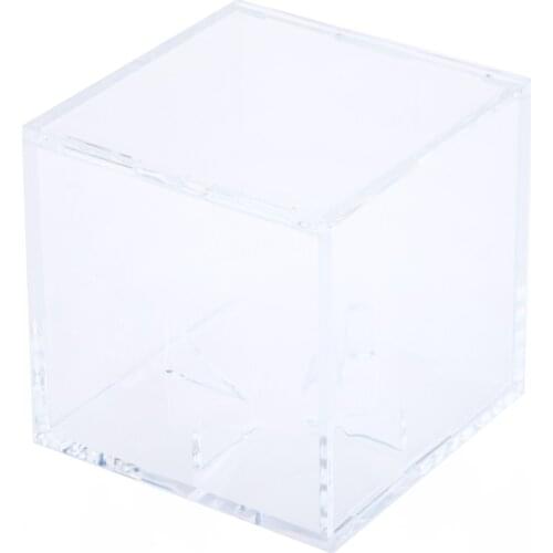Baseball Display Case Transparent Stackable Cube Case Detachable Square Box