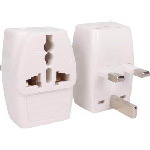 1 to 3 Splitter Universal UK/US/AU 3 Pins 2 Pins Socket to UK 3pin Ireland Singapore 3 Pin Travel Power Adapter Plug TYPE I
