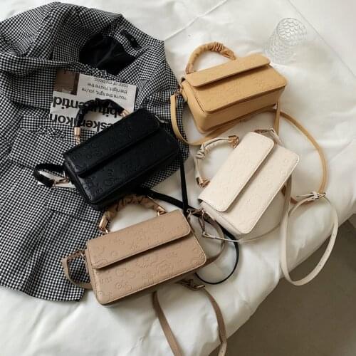 Luxury Brand Baguette Handbag Women Simple Solid Pu Leather Womens Shoulder Bag Designer Buckle Zipper Crossbody Bag Woman 2021