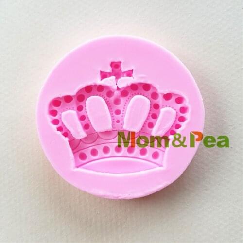 Mom&Pea 1151 Free Shipping Crown Shaped Silicone Mold Cake Decoration Fondant Cake 3D Mold Food Grade