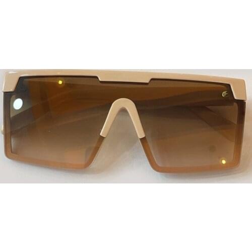 Oversized Square Sunglasses Women Vintage Brand Design One Piece Sun Glasses With Box UV400 Oculos De Sol