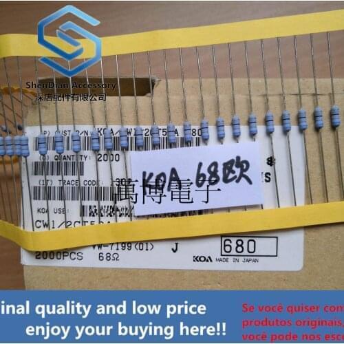 10pcs only orginal new can resistance made in Japan 1/4W 0.25W 68 Euro 68R 680