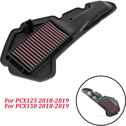 Motorcycle Air Intake Filter Cleaner High Flow Non-woven Fabric Air Filter For Honda PCX150 PCX 150 2017-2018