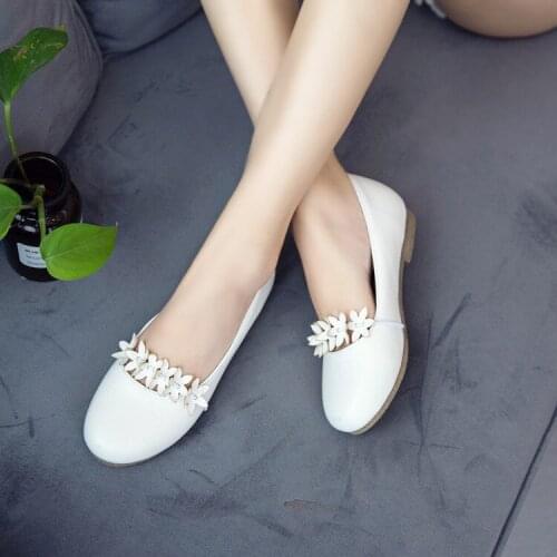 Big Size 11 12 ladies high heels women shoes woman pumps Shallow-mouthed fashionable round-headed single-shoe woman
