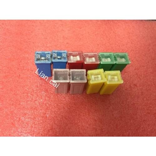 10pcs freedoom choose from mix long tpye MAX Large Size Auto Fuse Car Boat Motorcycle Blade Fuses 20A 30A 40A 50A 60A