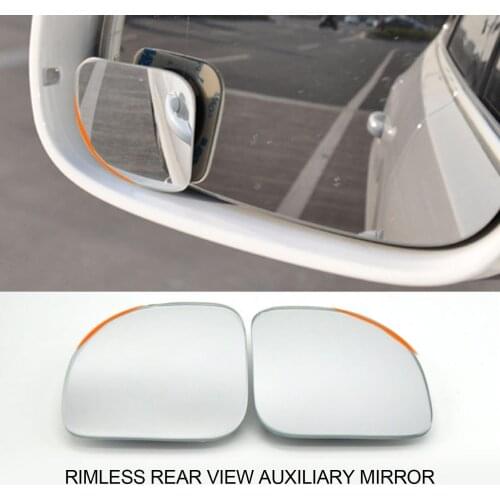 2Pcs Auto Reversing Safe Blind Spots Round 360 Degrees Rotation Rearview Mirror Small Round Mirror Rear View Mirror