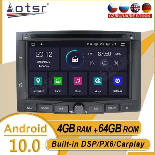 4+64GB For PEUGEOT 3008 5008 Car Stereo Multimedia Player Android GPS Navigation Auto Audio Radio Recorder Carplay PX6 Head Unit