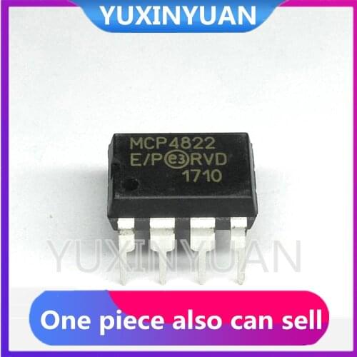 5pcs/lot MCP4822-E/P MCP4822-EP MCP4822E/P MCP4822EP MCP4822 IC DAC 12BIT DUAL W/SPI 8DIP