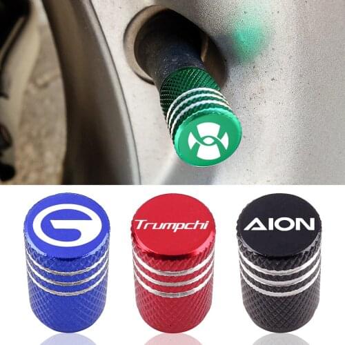 Aluminum Tire Valve Caps Car Emblem Dust Cover For GAG Group Aion Hycan Gonow GAC NE Trumpchi GS4 GS5 M6 M8 Empow car Accessorie