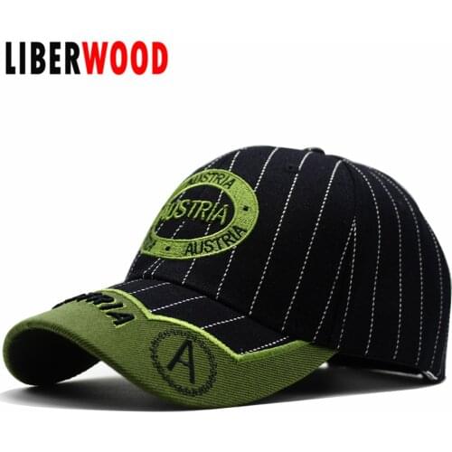 LIBERWOOD High quality AUSTRIA Casual Hat cap Embroidery AUSTRIA Baseball Caps men women dad hat casquette Gorras visor Snapback