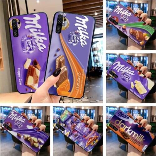 Chocolate Milka Box Phone Case for Huawei P20 P30 P40 lite E Pro Mate 40 30 20 Pro P Smart 2020 P10