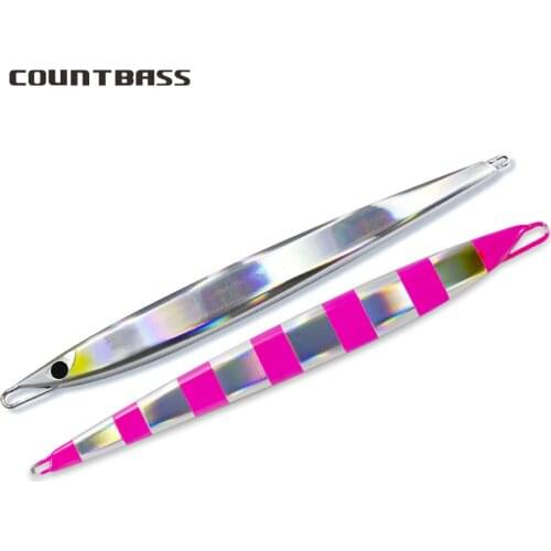 Countbass 175g 6.2oz Deep Fall Jigging Lues One piece, Snapper Metal Jigs, CB Saltwater Luminous Fishing Bait