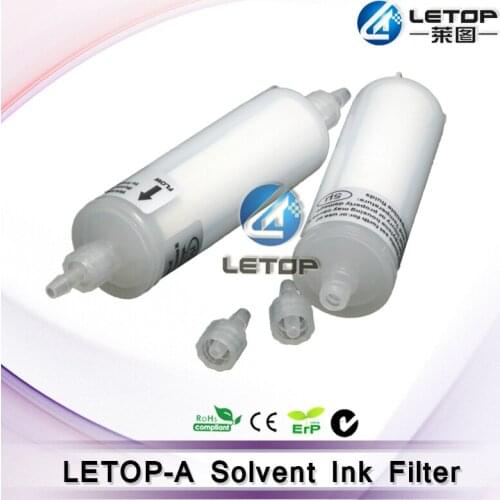 Long white solvent ink capsule filter for printers INFINITI CHALLENGER PHAETON JHF ICONTEK CRYSTALJET