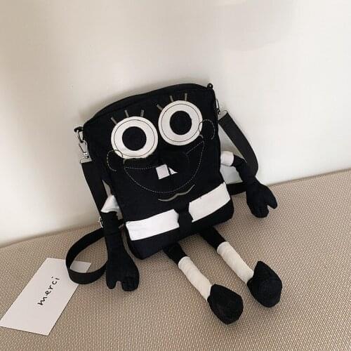 Creative Oxford Shoulder Bag For Youth Girl And Boy Cute Robert Shape Crossbody Bag Causal Travel Bag For Man and Women