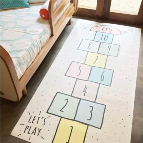 Square Letter Kids Baby Crawling Mattress Cotton Tent Game Educational Carpet Nursery Creeper Mat Learning Pad