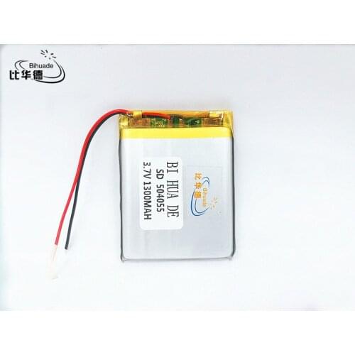 Li-Po 5pcs 3.7V,1300mAH,504055 Polymer lithium ion / Li-ion battery for TOY,POWER BANK,GPS,mp3,mp4,cell phone,speaker