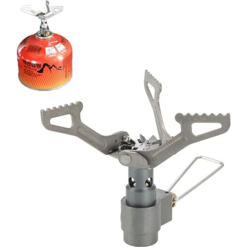 Mini Camping Stoves Gas Burner Outdoor Picnic Protable Furnace Cooker Pocket Burners Camping Tool kitchen cylinder propane grill