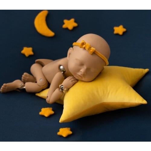 D7WF 8 Pcs Baby Posing Stars Pillow Set Newborn Photography Props Infants Photo Shooting Accessories