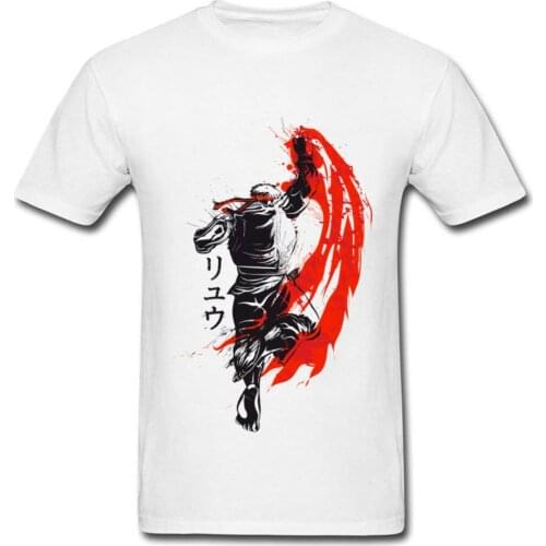 Oversize T-shirt For Men Japan Style Traditional Fighter T Shirt O Neck 100% Cotton Youth Top TShirt Short Sleeve Summer Clothes