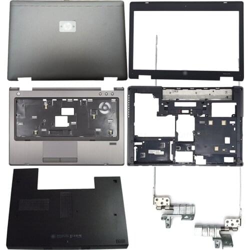 NEW Laptop LCD Back Cover/Front Bezel/Hinges/Palmrest/Bottom Case/Bottom Door Cover For HP ProBook 6460B 6465B 6470B 6475B