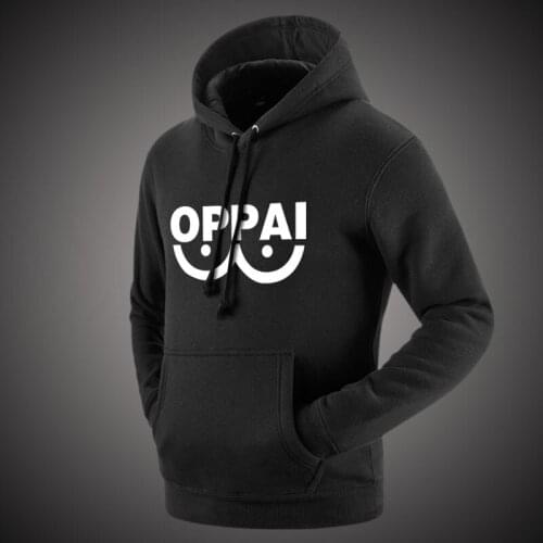 One Oppai Hoodie New Japanese Anime Saitama Teacher Cosplay Costume One Punch Man Jacket Coat Fashion Men Women Sweatshirt