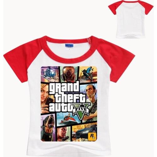 2-12 Years Funny T Shirt Gta 5 Kids Clothes Baby Girl Shirt Garcon Boys Casual Tee Shirt Fille Camiseta Menina Novatx