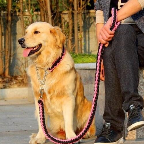 Dog Walking Leash Traction Rope Leash Dog Leash Dog Chain Small Dog Medium Dog Large Dog Golden Retriever Two Halabrador