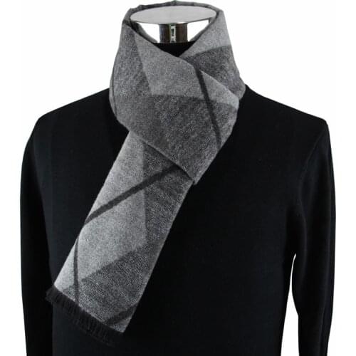 Casual Scarves Winter Men Cashmere Scarf Luxury Warm Neckercheif Modal Scarves