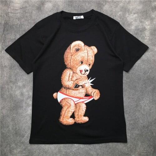 Luxury 2020 Men New vogue Doll Bear T Shirts T-Shirt Hip Hop Skateboard Street Cotton T-Shirts Tee Top kenye S-XXL #K54