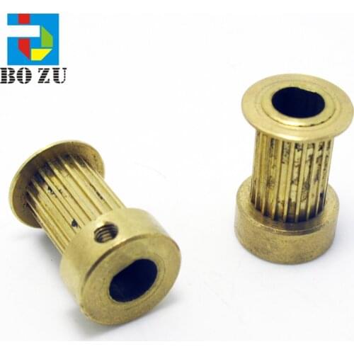 Wit color 20 teeth motor pulley Golden flatbed plotter gear wheel motor pulley 1 pcs drive pulley for stepper motor