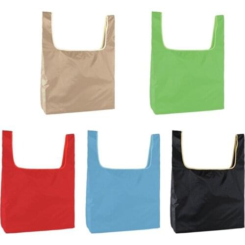 Foldable Oxford Cloth Shopping Bag Waterproof Reusable Fruit Grocery Pouch Storage Tote
