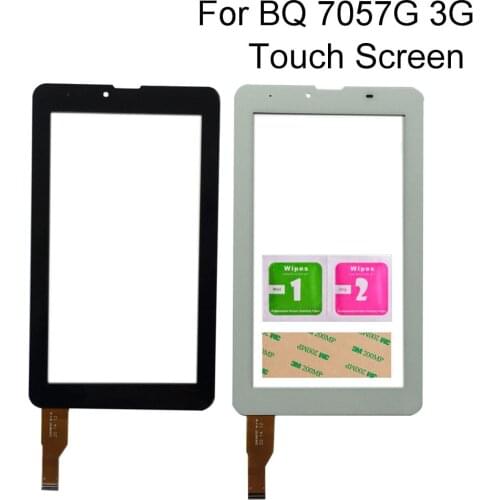 Touch Screen Glass For 7" BQ-7057G 3G BQ 7057G Tablet Touch panel Digitizer Glass Sensor Replacement Tools 3M Glue