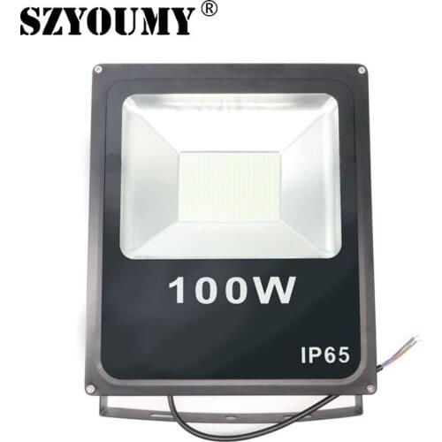 SZYOUMY 3 Pack SMD LED Flood Street Light Spotlight 100W Waterproof Outdoor Garden Landscape Lighting for Square