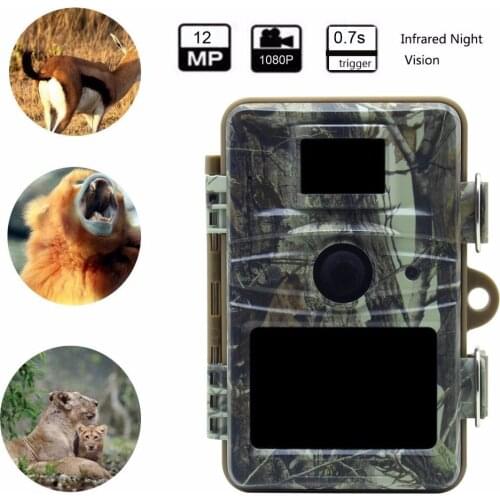 Tensdarcam Night Vision Hunting Camera Wildlife Trap 12MP 1080P 940NM IR LEDs Infrared Game Trail Cameras Waterproof