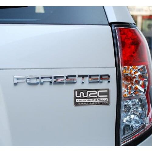 WRC World Rally aluminum alloy Badge STI WRX Turbo metal Car emblem top quality Car Styling