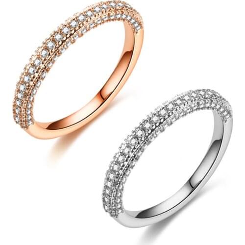 14K White Soild Gold Ring for Women Christmas Diamond Fine Jewelry for Luxury Wedding Bands Vintage Anniversary Gold Rings Women