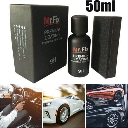 50ml 9H Car Polish Liquid Ceramic Coat Super Hydrophobic Reqair Coating Kit GLass Coating