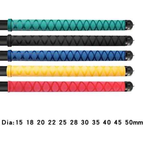 Dia 15mm Non Slip Heat Shrink Tube Textured Pattern DIY Insulated Fishing Rod Handle Racket Grip Wrap Cover Waterproof Sleeve 1M