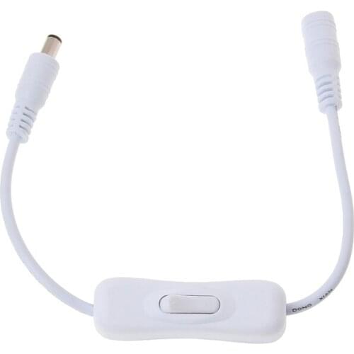 5.5*2.1mm DC Female Male Plug Power On/Off Switch Cable For CCTV LED Strip Light