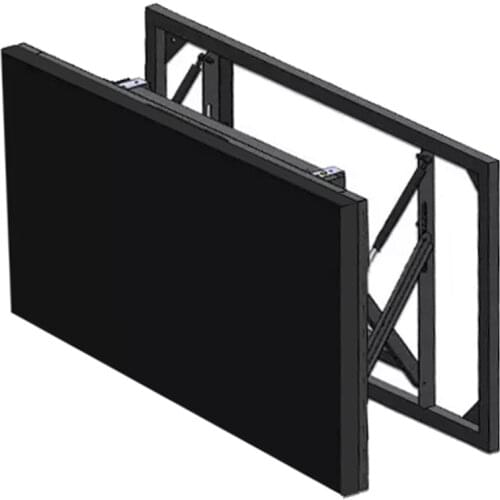 55" LCD Video Wall Front Maintenance Hydraulic Push Type Wall Mount TV Bracket For Advertising Display