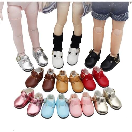 4.5*2cm BJD Doll Accessories Shoes Candy Color For 27-30cm 1/6 BJD YOSD MYOU doll Fashion Leather Shoes Toy