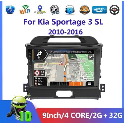 Android 10 Car Radio Multimedia Video Player Navigation GPS BT steering wheel control For Kia Sportage 3 SL 2010-2016 2 din