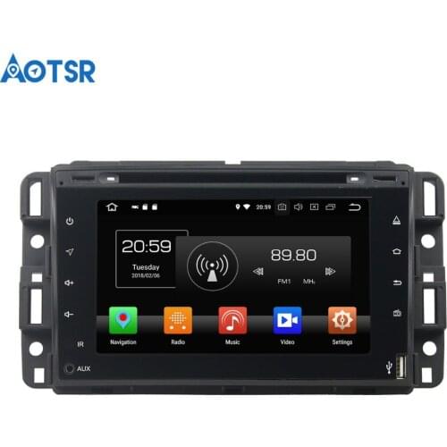 Aotsr Android 8.0 7.1 GPS navigation Car DVD Player For GMC Yukon/Tahoe 2007--2012 multimedia radio recorder 2DIN 4GB+32GB