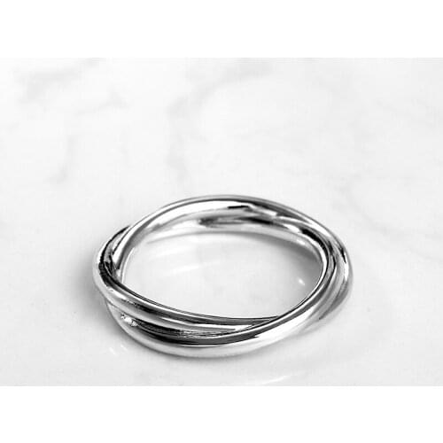 CAOSHI Simple Design Versatile Unisex Cross Rings Daily Wearable Finger Ring for Women Men All Match Trend Accessories Jewelry